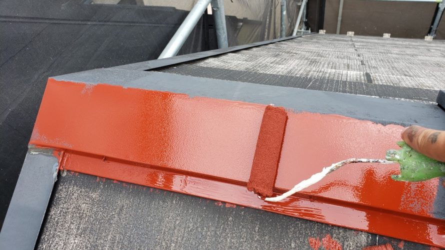 目黒区にて外壁塗装 屋根塗装 タスペーサー取付 錆止め塗装