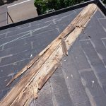 調布市にて屋根の棟板金工事