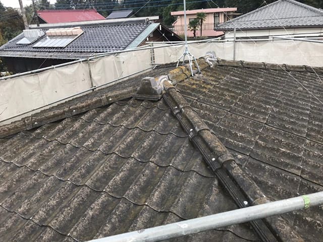 練馬区南大泉にて屋根塗装、施工前